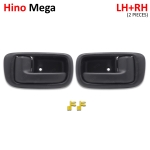 ชุด มือเปิดใน มือดึง ด้านใน มือจับในประตู ข้างซ้าย+ขวา 2 ชิ้น สีดำ สำหรับ Hino Mega Mega700 Victor